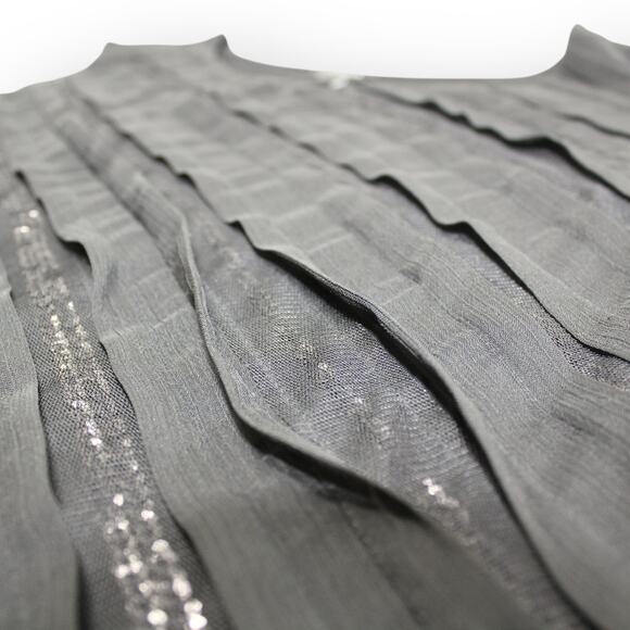 Medium ANN TAYLOR Tank Shell Tee MixedMedia Sleeveless Sequin - Picture 11 of 11